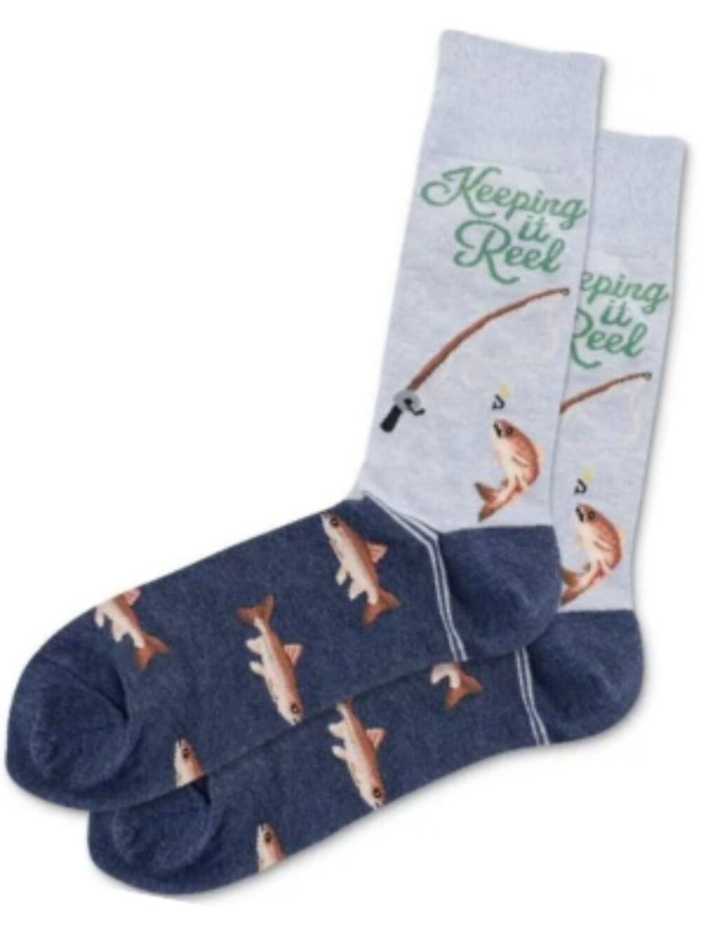 Men's HOTSOX Fishing-Themed Socks NWT - Fishing Lures Socks
